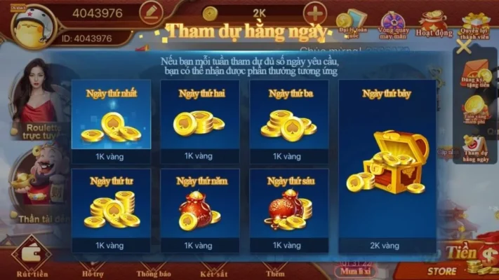 Tham gia trò chơi Roulette trực tuyến hằng ngày để được tặng vàng