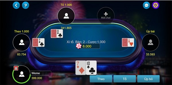 Game Xì tố có cách chơi đơn giản hơn rất nhiều so với Poker