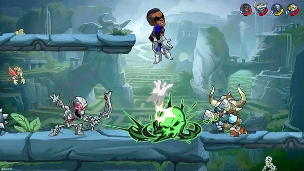 Brawlhalla sở hữu nhiều tính năng cùng kỹ năng hỗ trợ người chơi