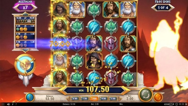 Cách chơi của Rise of Olympus không có nhiều khác biệt so với các dòng game Slot khác