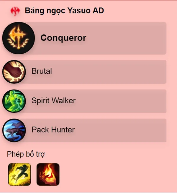 Bảng ngọc cho Yasuo