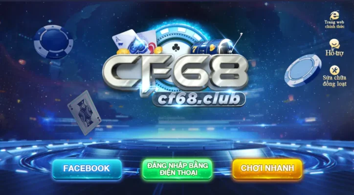 Đăng ký cf68 trên bằng số điện thoại hoặc tài khoản facebook đơn giản