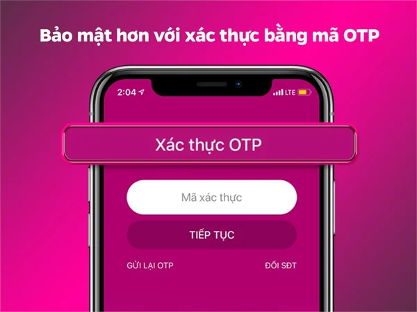 Bảo mật với mã xác thực OTP