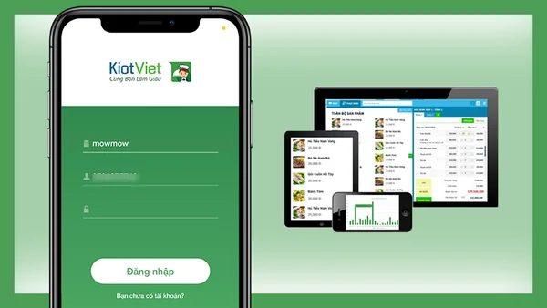 Ứng dụng KiotViet - Cafe Nhà hàng giúp bạn quản lý đơn hàng