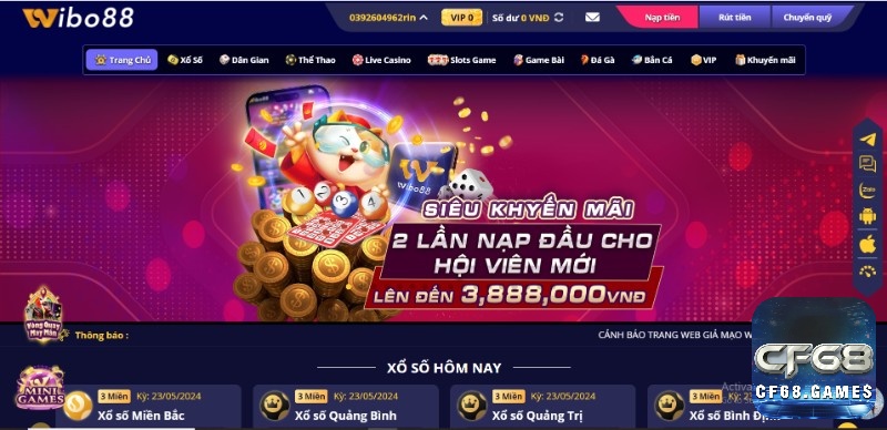 Cổng game Wibo88 nổi bật nhờ sự đa dạng nhiều sảnh cược để anh em tha hồ lựa chọn