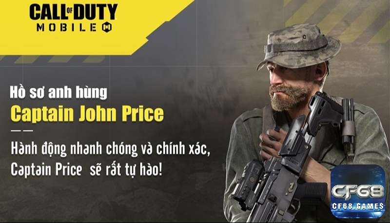 Captain John Price - một trong các nhân vật trong call of duty huyền thoại gắn liền với sự trung trực và khả năng lãnh đạo xuất sắc.