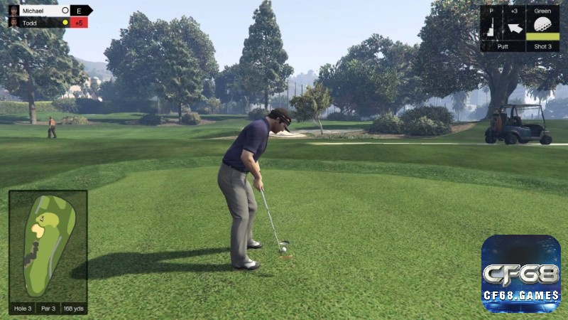 Chơi minigame đánh golf trong game GTA 5