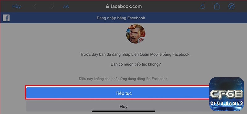 Đăng nhập Liên Quân bằng Facebook trên Android cực nhanh chóng và dễ dàng.