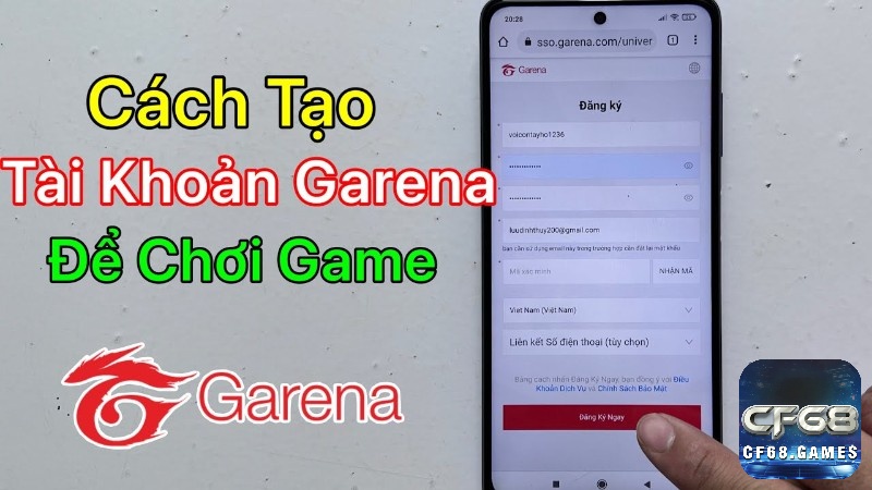 Cùng cf68 tìm hiểu cách tạo tài khoản liên quân dễ dàng đơn giản cho game thủ nhé!