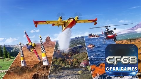 Microsoft Flight Simulator được thiết kế với đồ hoạ vô cùng đẹp mắt và chân thực 