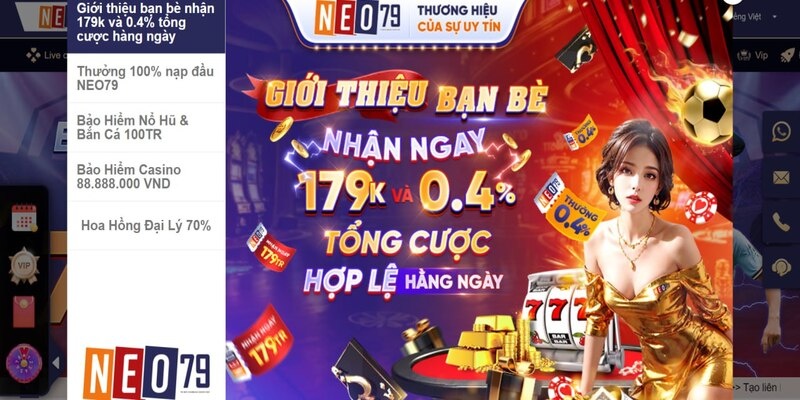 NEO79 – Điểm đến cá cược trực tuyến hàng đầu châu Á